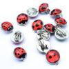 Wholesale Europe and the United States cross-border hot ladybug wave point girl stainless steel ear clip personality creative earrings earrings without earholes