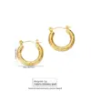 Wholesale 1 Pair Classic Style U Shape Geometric Quadrilateral 304 Stainless Steel Imitation Gold Electroplating Earrings Ear Studs