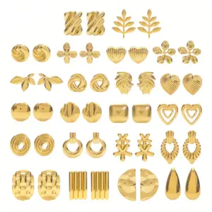 High-Grade Trendy Stainless Steel Studs Oil Pressure Irregular Earrings Women's Light Luxury Earrings Earrings