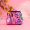 Wholesale PU small flower sequin buckle coin purse