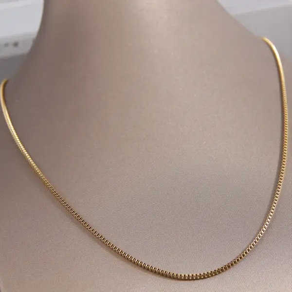 oly-4a5a020cb4a131c2c6173a14e1ea1edc Wholesale 304 Stainless Steel Solid Color Electroplated Golden Plated Simple Style Necklace
