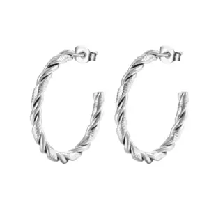2 Twisted Wire C- Shaped / Steel Color