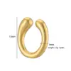1 Pair Casual Elegant Vintage Style C Shape Plating Copper 18k Gold Plated Ear Cuffs