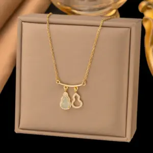 【8041】 Fortune Gourd Necklace 【gold】