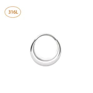 Crescent Silver (Stainless Steel) / 1.2x8mm