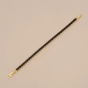 Gold / One Size / 3# Square Black Zirconium