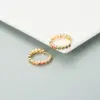 oly-4a7b1687800d1d56ac808a7ad4587ec6 Wholesale Fashion Geometric Inlaid Zircon Alloy Artificial Gemstones Copper Earrings