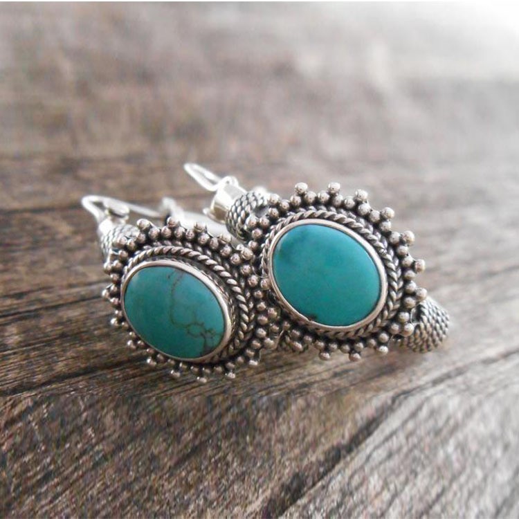 Wholesale Bohemian style oval earrings