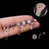1 Piece Ear Cartilage Rings & Studs Fashion Heart Shape Butterfly 316L Stainless Steel Copper Waterproof Non Tarnish Surgical Steel Zircon