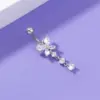 Wholesale European And American Zircon Belly Button Nail Butterfly Belly Button Ring Piercing Jewelry