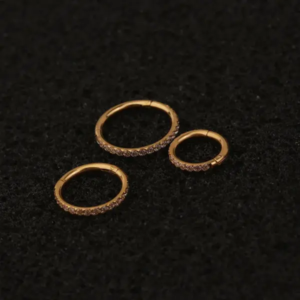 316L Stainless Steel Zircon Ear Cartilage Rings & Studs Geometric Waterproof Non Tarnish Surgical Steel Unisex