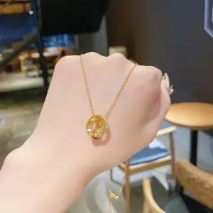 X030 Titanium Steel Real Gold Color Retention