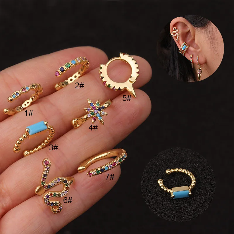 Wholesale Lady U Shape Copper Earrings