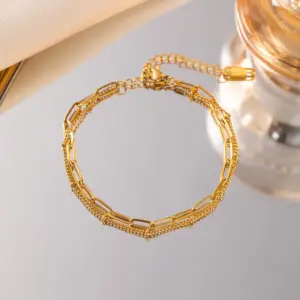 Gold Square Bracelet