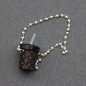 Milk tea cup dark brown