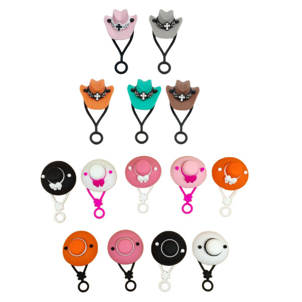 Wholesale Cross-border 10mm stanley leak-proof 3d straw cap Stanley cup straw cover silicone nozzle set