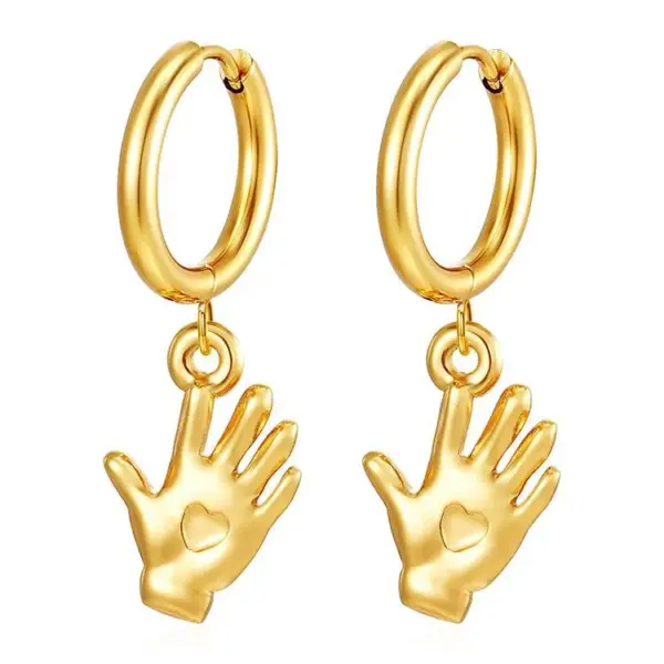 201 Stainless Steel Geometric Star Spiral Electroplated 18K Real Gold Plated Modern Style Classic Style Waterproof Non Tarnish Plating Charm Sleeper Hoop Earrings Drop Earrings