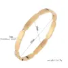 Wholesale Basic Solid Color Stainless Steel 18k Gold Plated Zircon Bangle