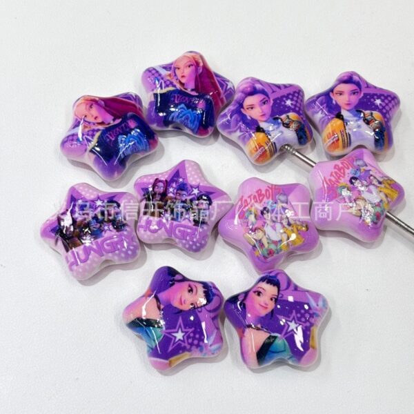 Wholesale Cartoon-print five-pointed star ballpoint pen with perforation - OLY Exclusive