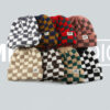 Wholesale Checkered knit hat for women