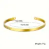 Wholesale 304 Stainless Steel Stainless Steel Solid Color PVD Coated 18K Gold Plated Elegant Retro Plating Hollow Out Rose Gold Gold Silver Bangle