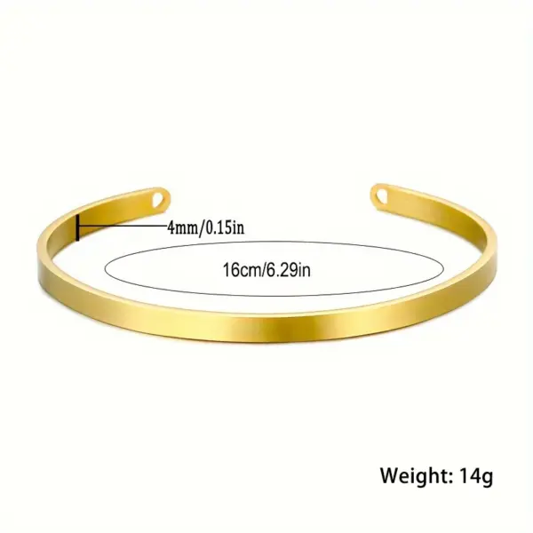 Wholesale 304 Stainless Steel Stainless Steel Solid Color PVD Coated 18K Gold Plated Elegant Retro Plating Hollow Out Rose Gold Gold Silver Bangle
