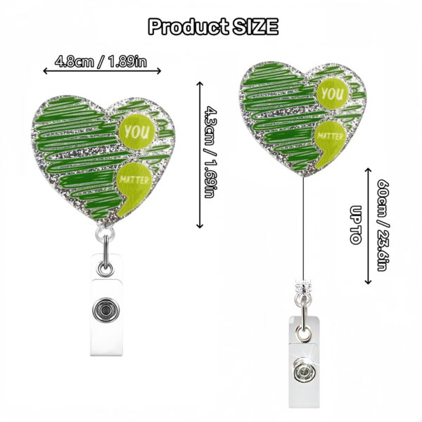 Wholesale Cross-border Hot-selling Rainbow Acrylic DIY Creative Teachers and Students Medical Telescopic ID Buckle Badge Clip Easy Pull Buckle