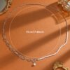 oly-4ac3947fad255c587ea6b646a2f9beb4 Wholesale jewelry fashion long round bead chain stacked wearing necklace retro style personality pearl otbuckle necklace
