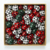 oly-4aca748d0084fe135b4e6863938c244a Wholesale Checkered wooden beads, colored wooden beads, scattered beads