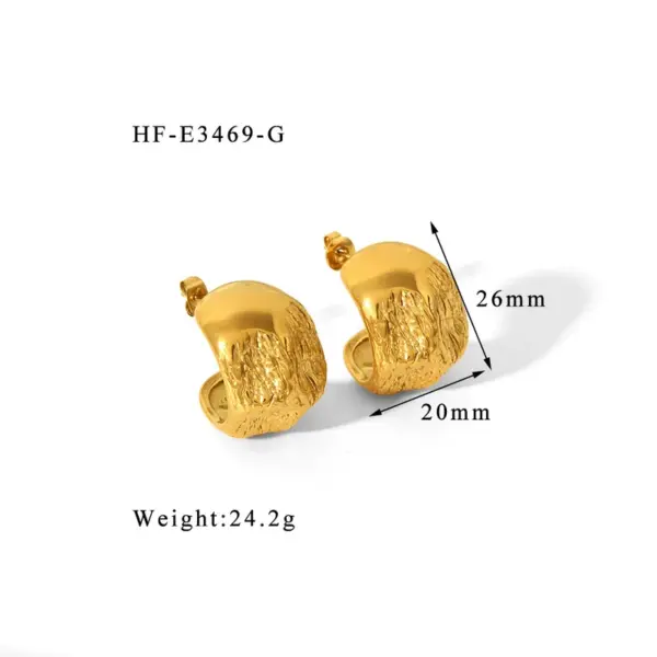 Wholesale 1 Pair IG Style Modern Style Geometric Heart Shape Plating 304 Stainless Steel 18K Gold Plated Ear Studs
