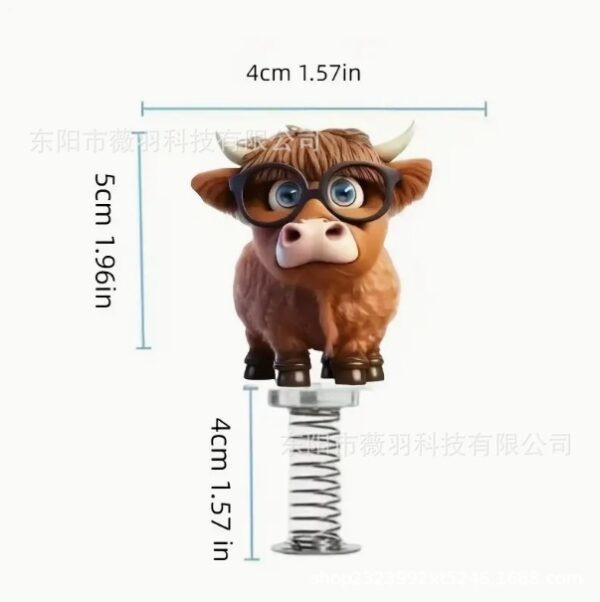 oly-4ada37cbe010cacf30073c838d260798 Wholesale 2D flat acrylic cute Niuniu car decoration ornaments