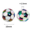 Wholesale Acrylic Colorful Soccer Beads