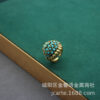 oly-4adb48c72460f37ea0310d35cadf6c2c Wholesale Middle Ancient Vintage High Sense Fashion Personality Elegant Copper Plated Real Gold Ring Vintage Imitation Green Pine Open Ring