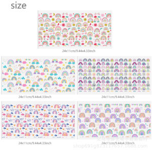 Rainbow series transparent crystal water cup waterproof sticker set (5 pieces/set)-7