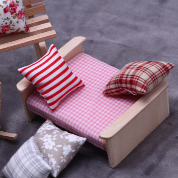 Wholesale Dollhouse Doll House Mini Doll Cotton Pillow Sofa Pillow Playhouse Miniature Model Ornaments