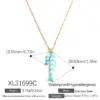 Wholesale PVD Coated Real Gold Plated 18K Gold Fish 304 Stainless Steel Marine Style Sweet Waterproof Non Tarnish 304 Stainless Steel Lobster Trigger Clasp Closure Multi Charms Necklace