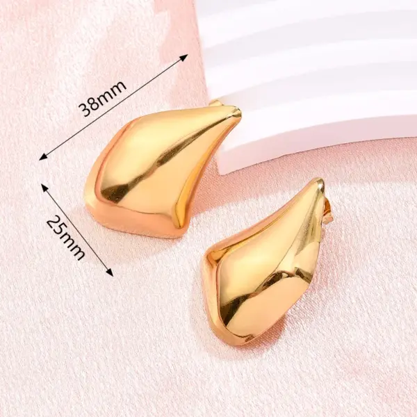 Wholesale 1 Pair/Package Modern Style Simple Style Irregular Simple Handmade 304 Stainless Steel Ear Studs