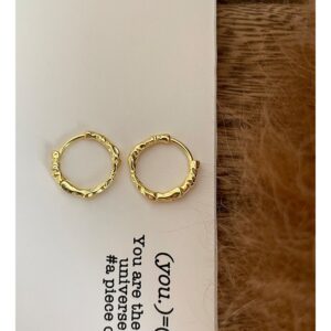 Pleated gold large size (inner diameter 10mm)