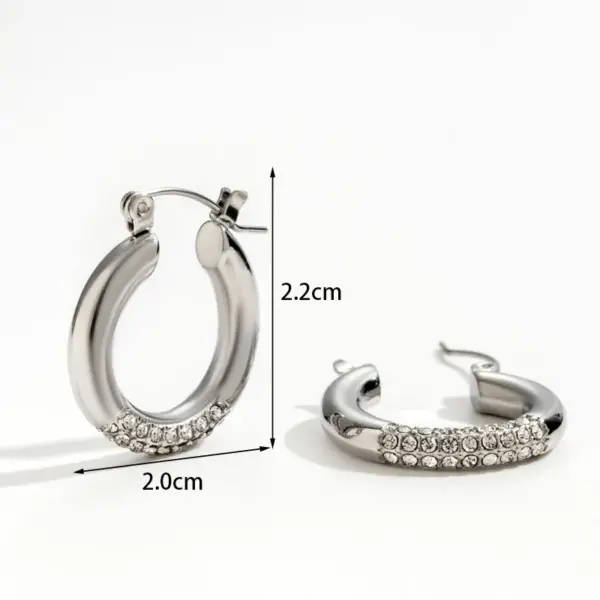 Wholesale PVD Coated Geometric Heart Shape Flower 304 Stainless Steel Elegant Basic Simple Style Waterproof Non Tarnish Drop Earrings