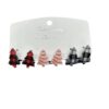 Wholesale Christmas Lattice Cake Christmas Tree Acrylic Earring Set