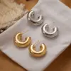 Wholesale 1 Pair Simple Style Commute Geometric Plating Copper 18k Gold Plated Ear Studs
