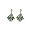 Wholesale 1 Pair Simple Style Butterfly Inlay Copper Zircon Drop Earrings