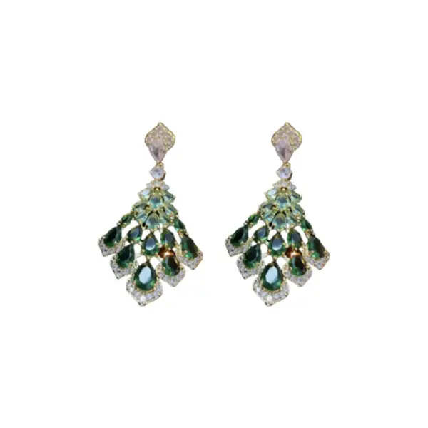 Wholesale 1 Pair Simple Style Butterfly Inlay Copper Zircon Drop Earrings
