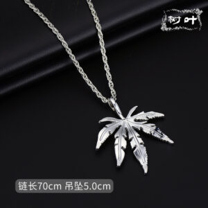 8257# net red leaf necklace