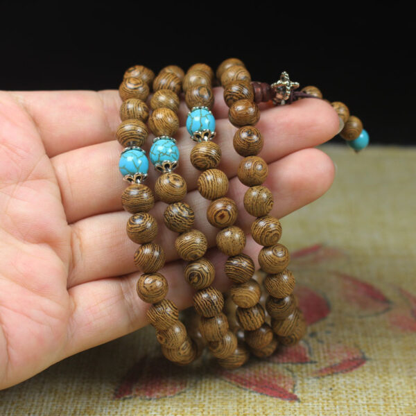 Wholesale Long-term sales of chicken wings and wood beads 108 beads bracelet wooden crafts beads
