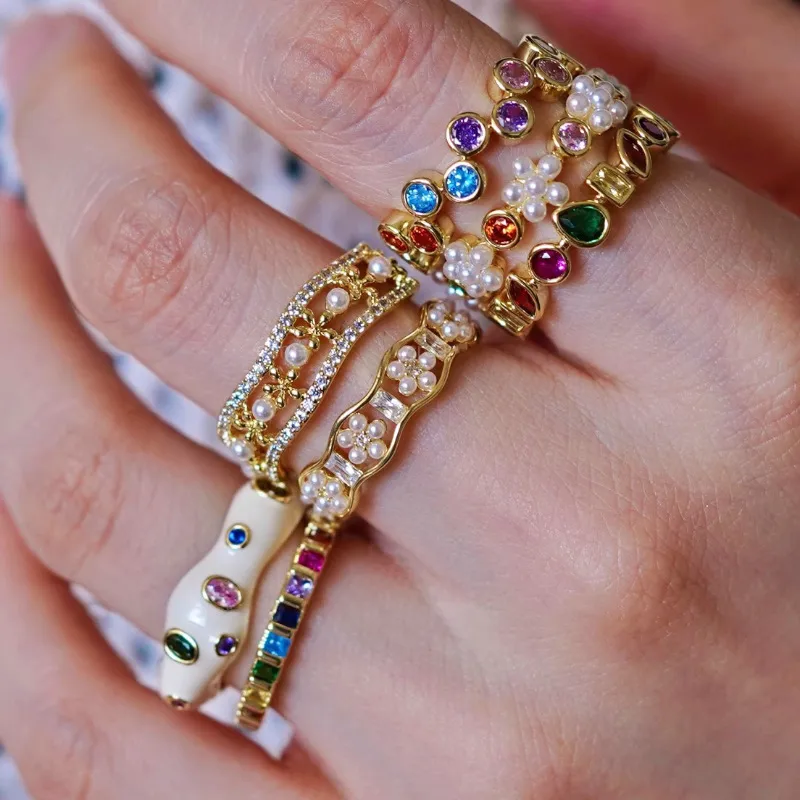Wholesale Heart Shape Copper Romantic Simple Style Classic Style Rings