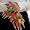 oly-4b20657eeda0d6fa7a750a5e5ee9aeb1 Wholesale Geometric irregular fashion ring set