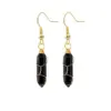 Wholesale 1 Pair Casual Simple Style Geometric Natural Stone Crystal Iron Drop Earrings