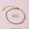 Wholesale Ion Plating (IP) 18K Gold Plated Paper Clip Flower 304 Stainless Steel Sweet Simple Style Waterproof Non Tarnish 304 Stainless Steel Lobster Trigger Clasp Closure Chain Necklace
