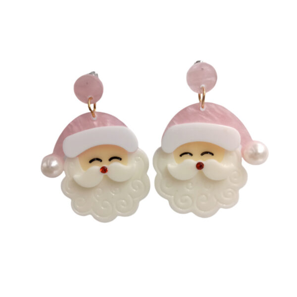 Wholesale Three-Dimensional Acrylic Sheet Christmas Earrings Holiday Ornaments